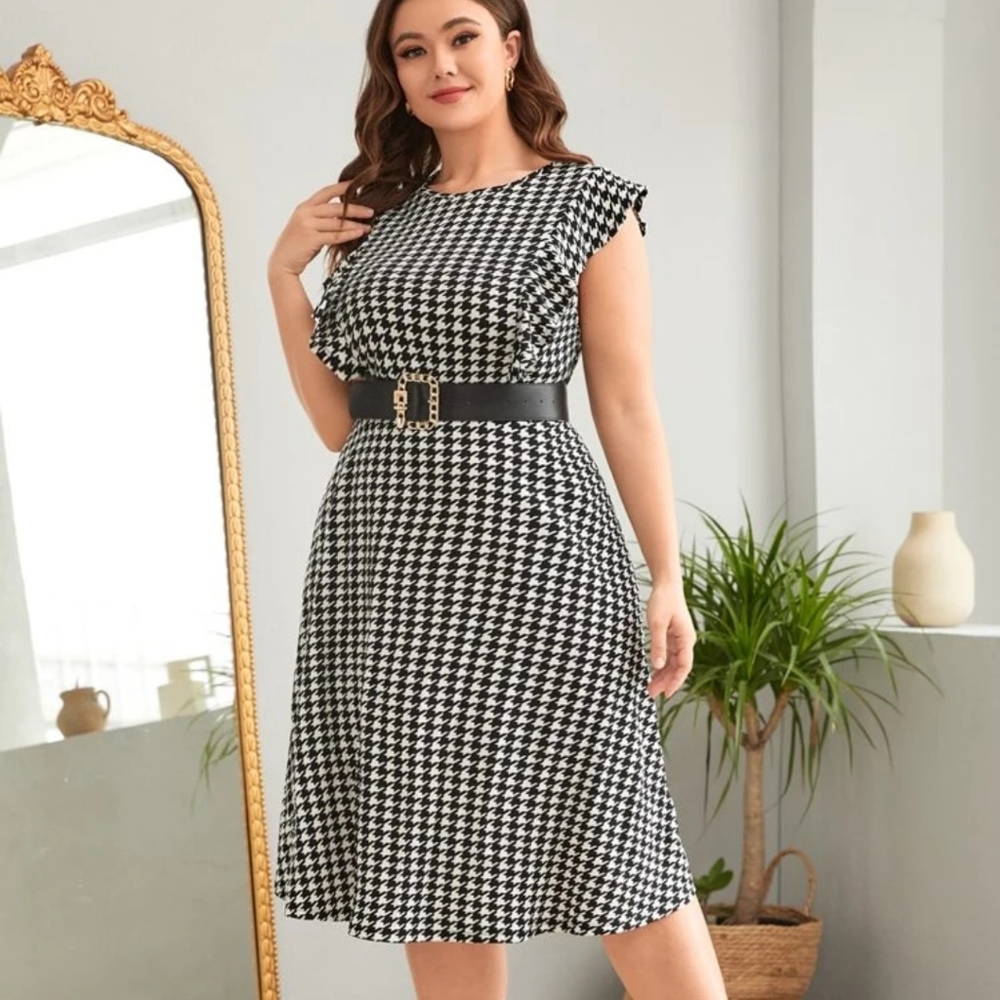 Houndstooth Dress